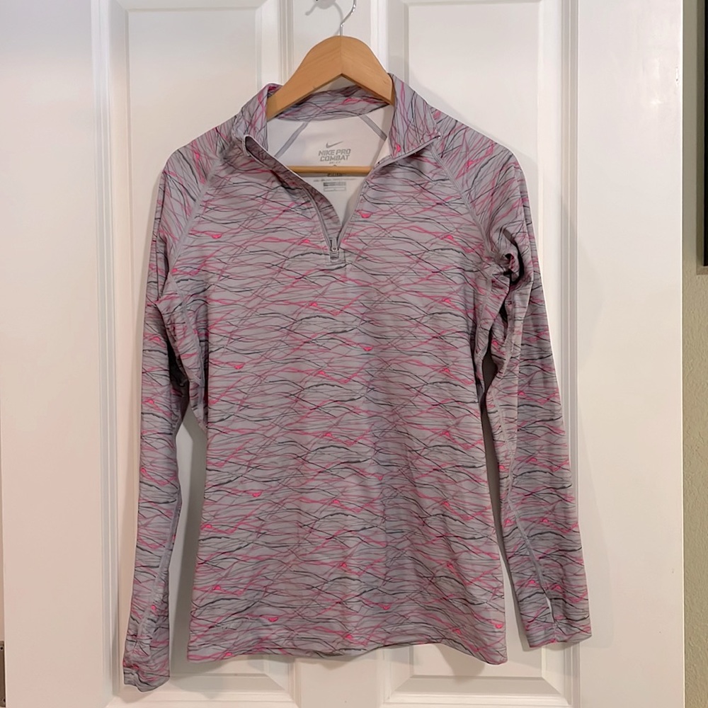 Nike Pro Combat quarter zip, medium